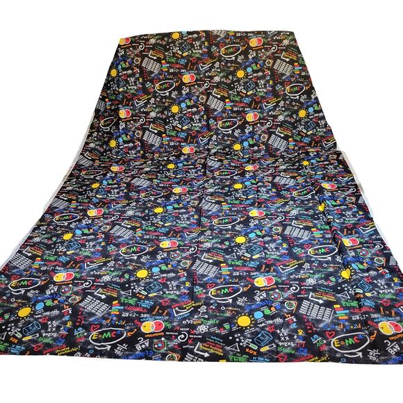 Cotton Fabric Timeless Treasures Science Math Chalkboard 58"x44" GAIL-C - Picture 2 of 13